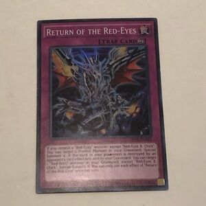 Yugioh Return of the Red-Eyes Trap Card